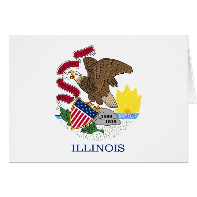 Bandera del estado de Illinois (Anverso (Horizontal))