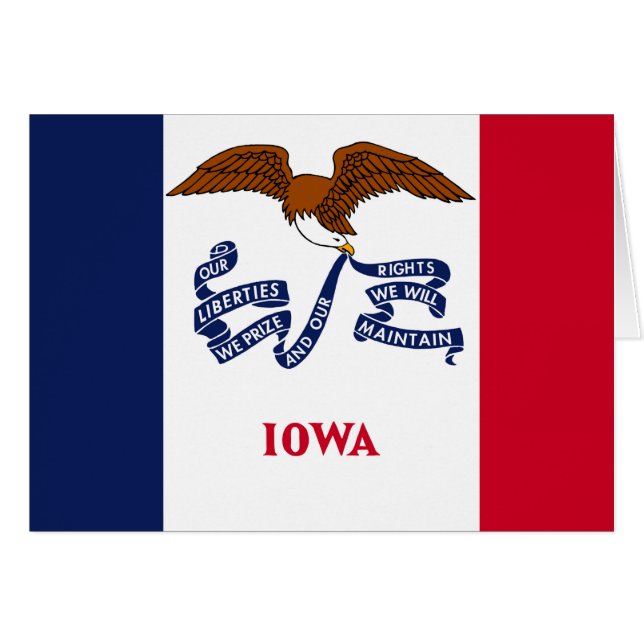 Bandera del Estado de Iowa (Anverso (Horizontal))