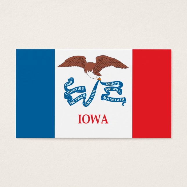 Bandera del estado de Iowa (Frente)