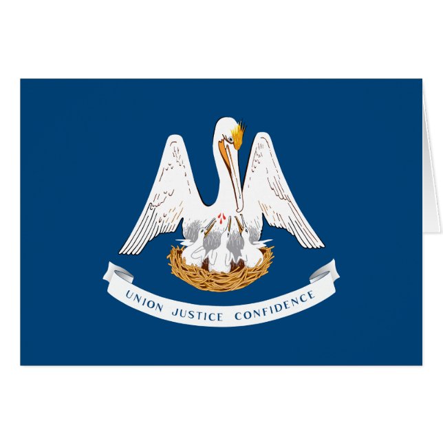 Bandera del estado de Louisiana (Anverso (Horizontal))