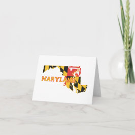 Bandera del estado de Maryland y nota de forma del