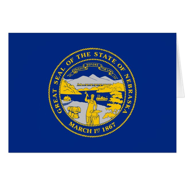 Bandera del Estado de Nebraska (Anverso (Horizontal))