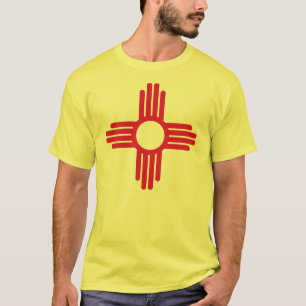 Bandera del estado de New México en la camiseta