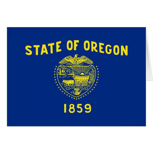 Bandera del Estado de Oregon (Anverso (Horizontal))
