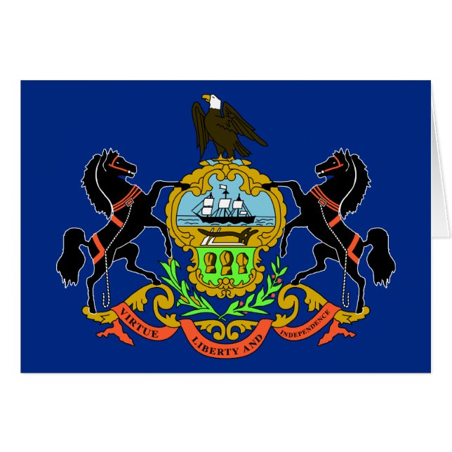 Bandera del estado de Pennsylvania (Anverso (Horizontal))