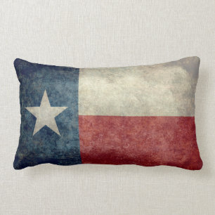 Bandera del estado de Tejas, almohada retra del