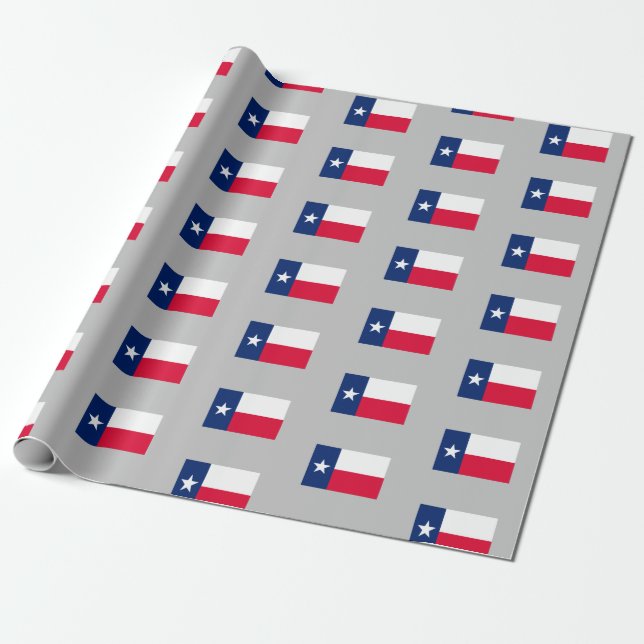Bandera del Estado de Texas, papel de ajuste (Desenrollado)