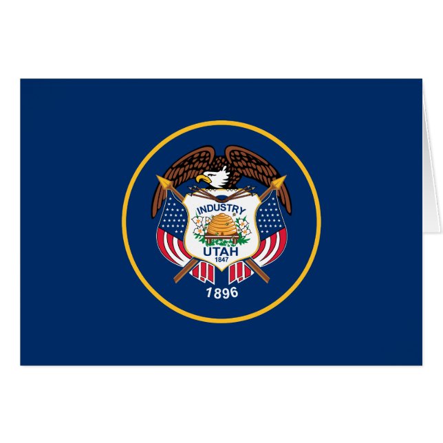 Bandera del estado de Utah (Anverso (Horizontal))