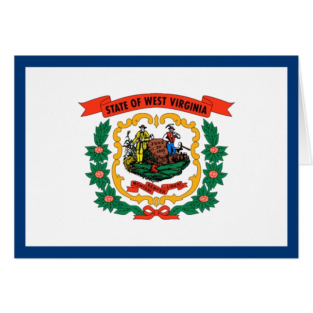 Bandera del Estado de Virginia Occidental (Anverso (Horizontal))