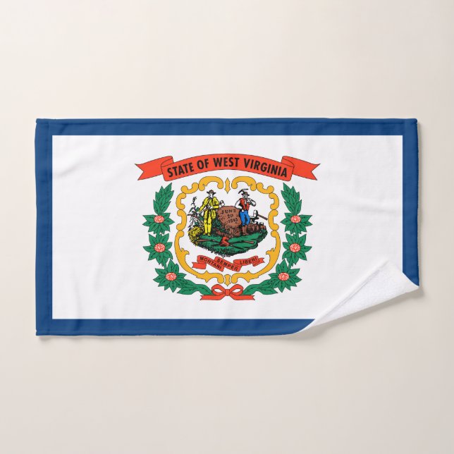 Bandera del Estado de Virginia Occidental (Toalla de mano)