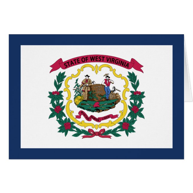 Bandera del Estado de Virginia Occidental (Anverso (Horizontal))