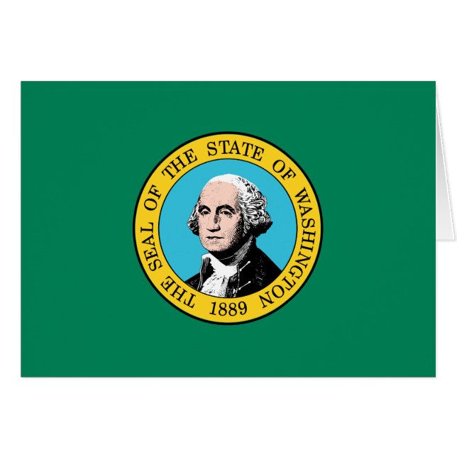 Bandera del Estado de Washington (Anverso (Horizontal))