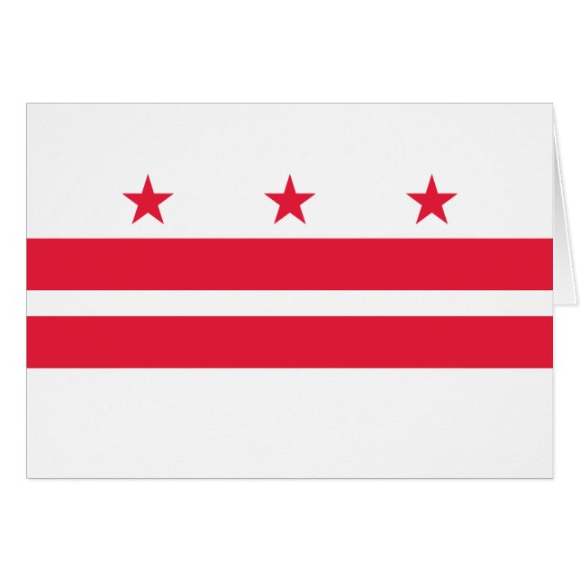 Bandera del estado de Washington DC (Anverso (Horizontal))