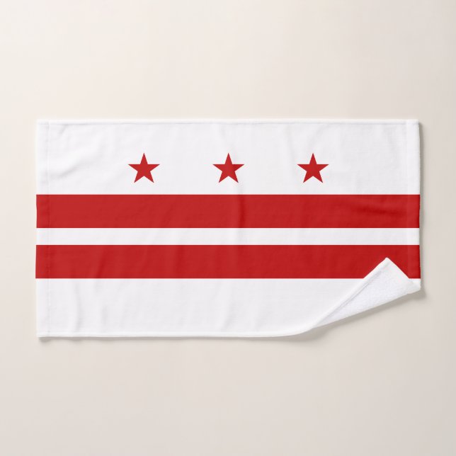 Bandera del estado de Washington DC (Toalla de mano)