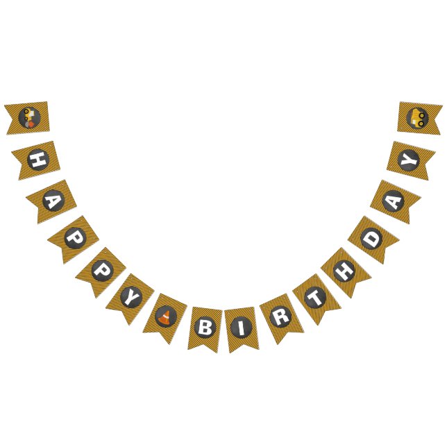 Bandera del feliz cumpleaños de la construcción de (Todo)