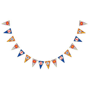 Bandera del feliz cumpleaños del circo del