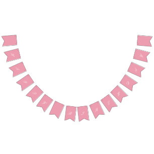 Bandera del feliz cumpleaños del rosa color de