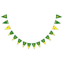 Bandera del fiesta de Wisconsin Cheesehead