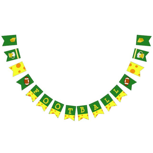 Bandera del fiesta del fútbol de Wisconsin (Todo)