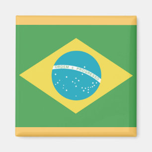 Bandera del imán de Brasil