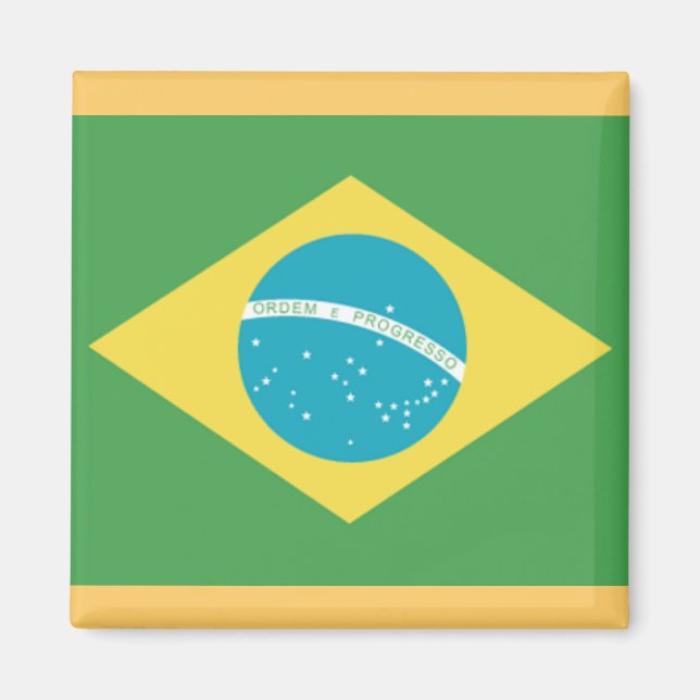 Bandera del imán de Brasil (Frente)