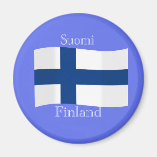 Bandera del imán de Finlandia