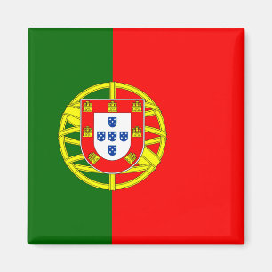Bandera del imán de Portugal (cuadrado)