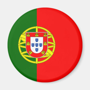 Bandera del imán de Portugal (redondo)