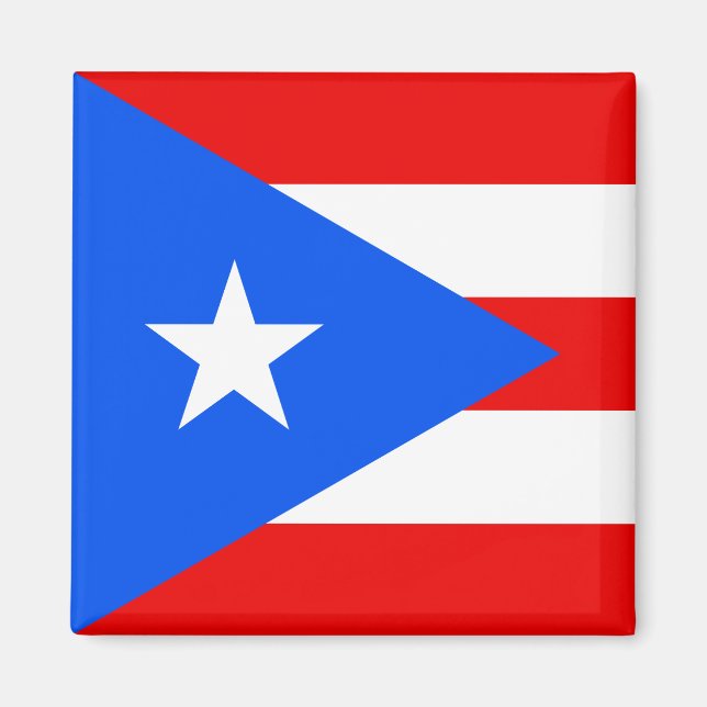 Bandera del imán de Puerto Rico (Frente)