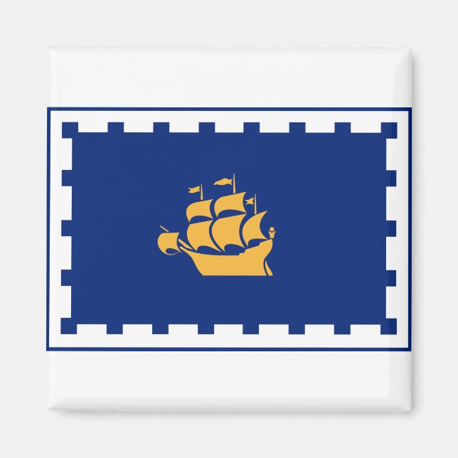 Bandera del imán de Quebec (Frente)