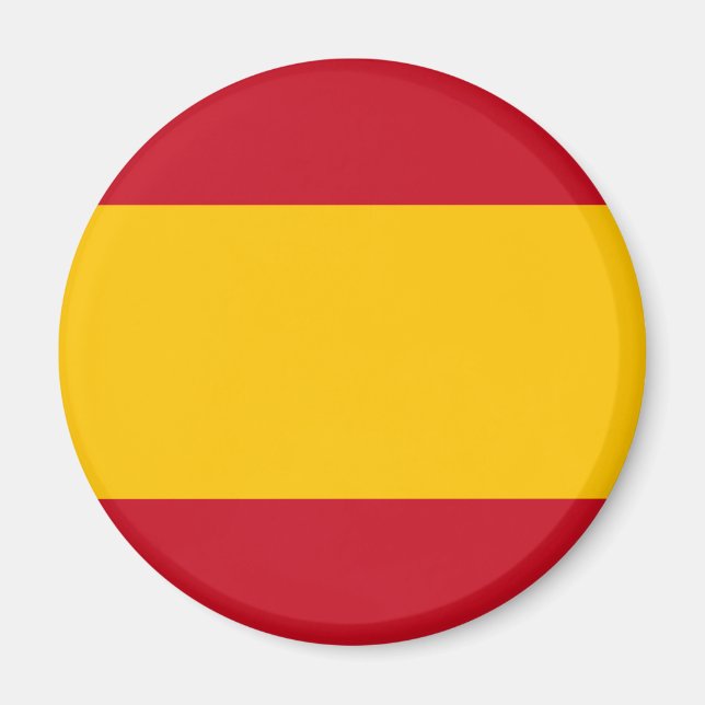Bandera del imán redondo de España (Frente)