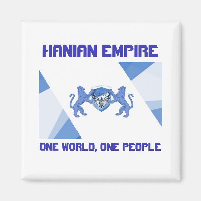 Bandera del Imperio Haniano Un mundo Un imán popul (Frente)
