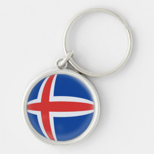 Bandera del islandés de Islandia del llavero