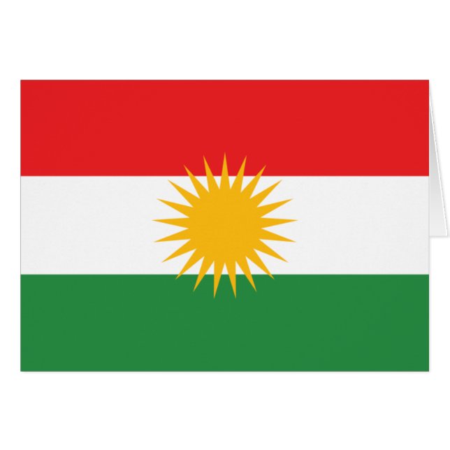 Bandera del Kurdistan (Anverso (Horizontal))