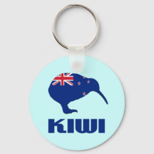 Bandera del llavero del kiwi de Nueva Zelanda