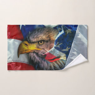 Bandera del lobo del águila del águila calva estad