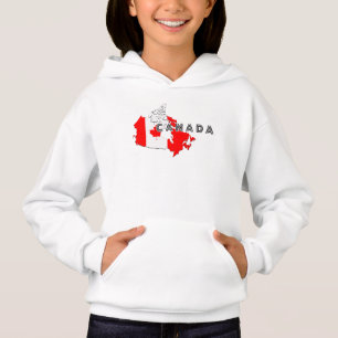 Bandera del mapa de la carta de arte canadiense mo