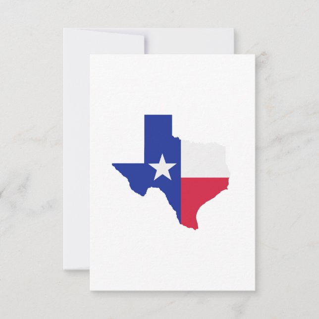 Bandera del mapa de Texas (Anverso)