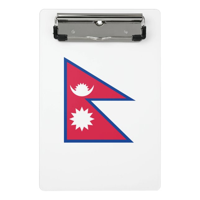Bandera del Mini Portapapeles de Nepal (Anverso)