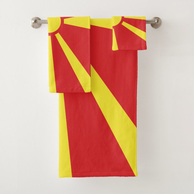 Bandera del Norte de Macedonia (In situ)