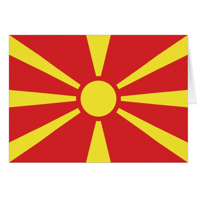 Bandera del Norte de Macedonia (Anverso (Horizontal))