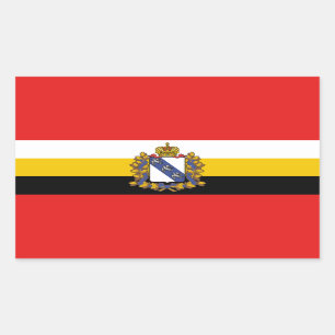 Bandera del óblast de Kursk Pegatina rectangular