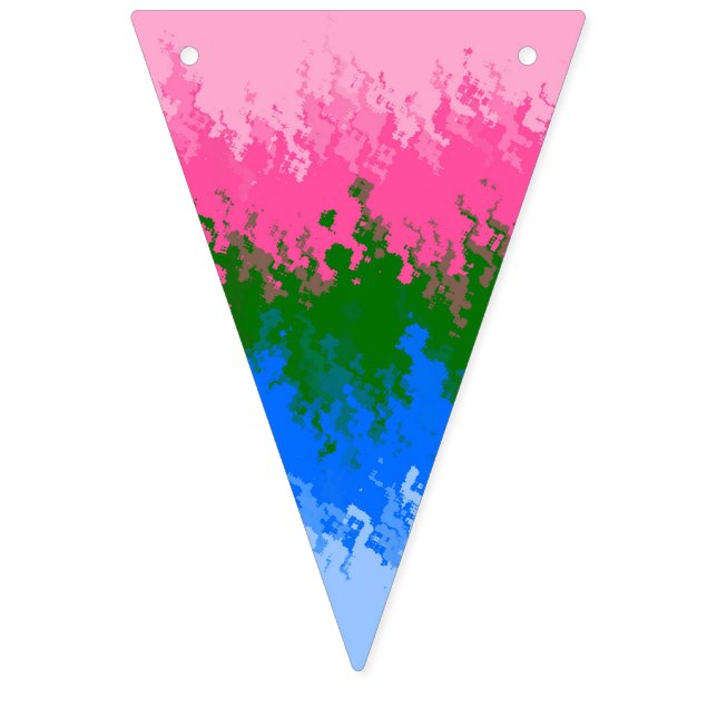 Bandera del Orgullo Abstracto Trippy Omniromántico (Primera bandera)