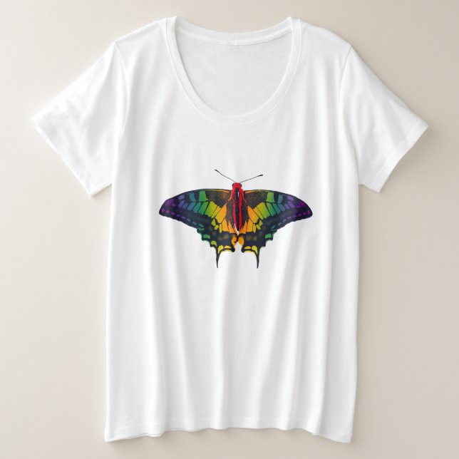 Bandera del Orgullo Arcoiris Mariposa Tradicional (Anverso del diseño)