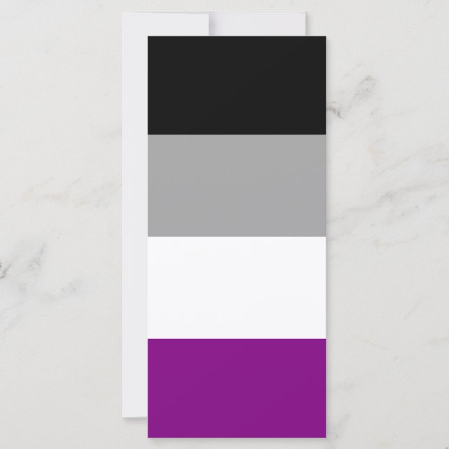 Bandera del orgullo asexual LGBTQ (Anverso)