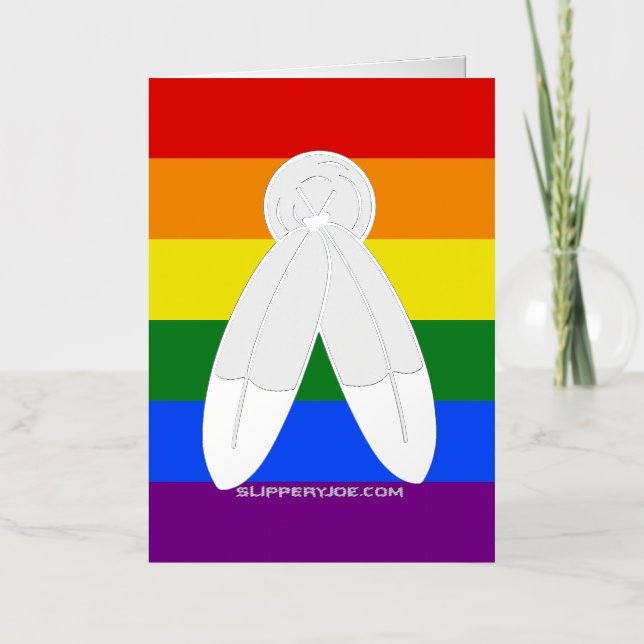 bandera del orgullo de dos espíritus de SlipperyJo (Anverso)