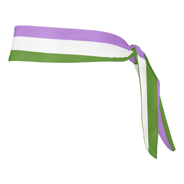 Bandera del Orgullo de Género Tie Headband (Girar 90)
