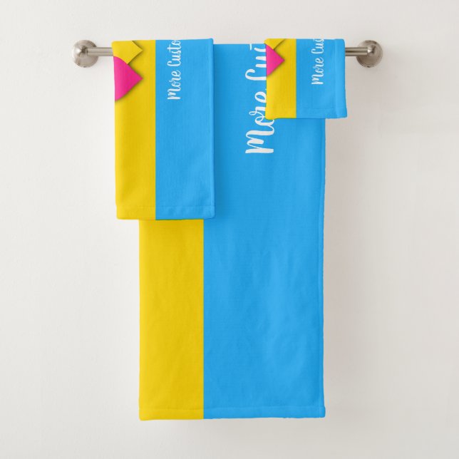 Bandera del orgullo de la pansexualidad con toalla (In situ)
