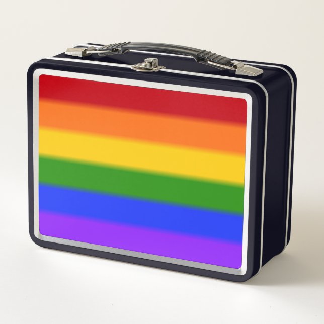 Bandera del orgullo gay arcoiris caído (Anverso)