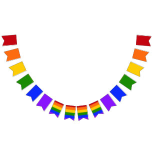 Bandera del orgullo gay caído